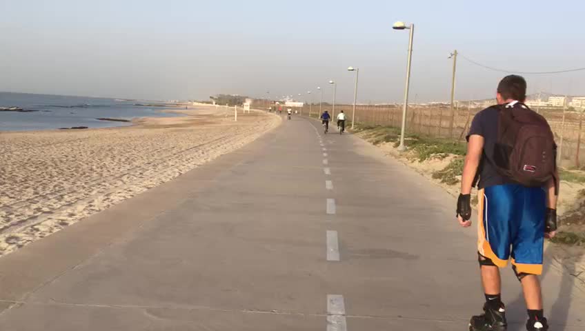 Promenade in Tel Aviv mit Rahel